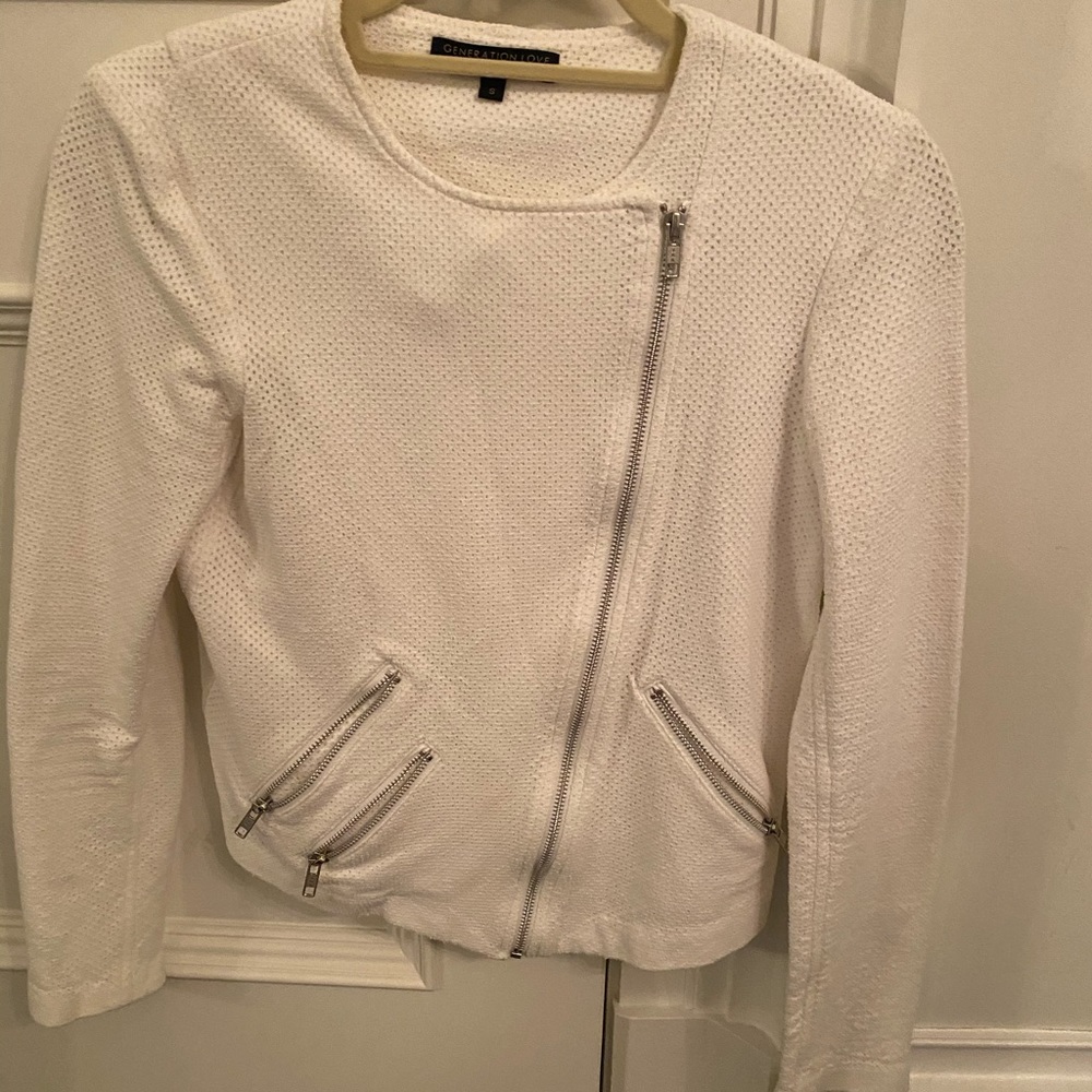 Generation Love white cotton jacket